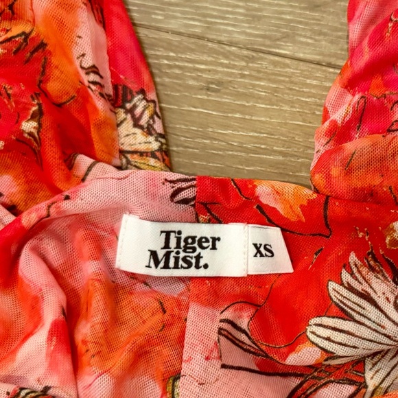 Tiger Mist Floral Sheer Flared Pants XS - Picture 7 of 11